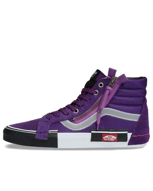 Vans Sk8 Hi Reissue Cap in Purple for Men Lyst UK