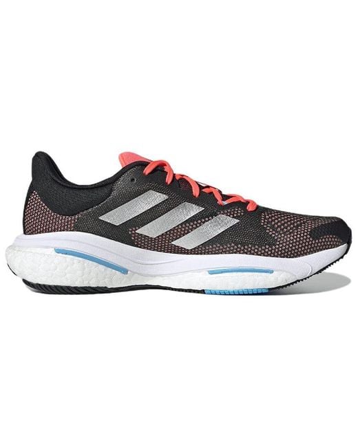 Adidas Black Solarglide 5 'Carbon Metallic Turbo' for men