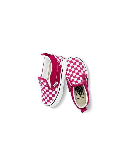 Vans Pink Old Skool V Toddler/ Checkboard for men