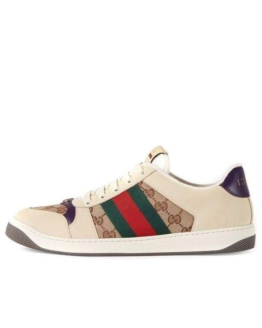 Gucci Natural Screener Gg Sneaker Dark' for men