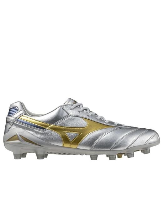 Mizuno Gray Morelia Dna Japan Fg 'Platinum Pack' for men