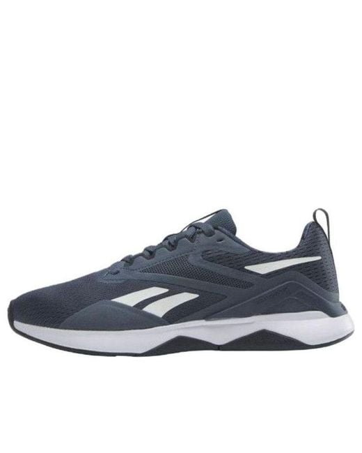 Reebok Blue Nanoflex Tr 2.0 'Dark' for men