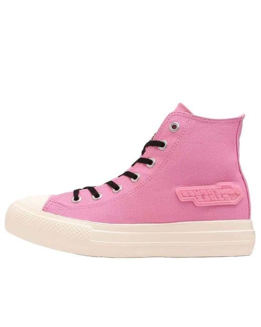 Converse Purple Chuck Taylor All Star Plts Hi 'The Powerpuff Girls Blossom' for men