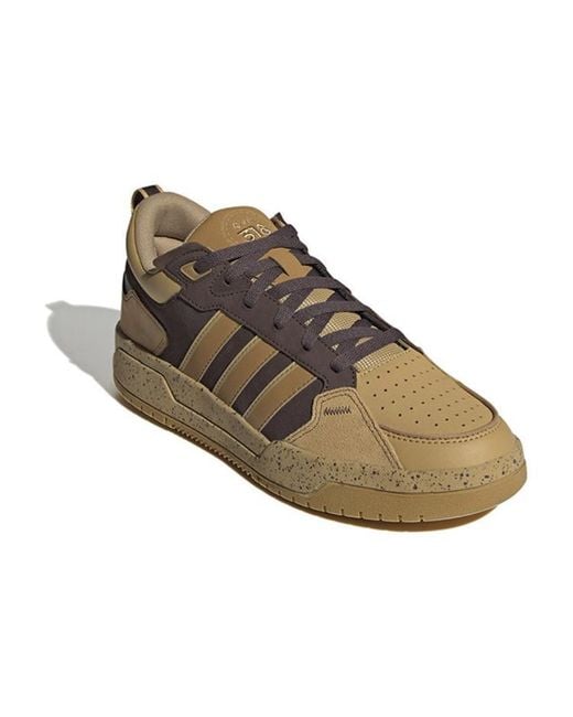 Adidas Brown Neo 100Db Sportswear Shoes 'Khaki Dark' for men