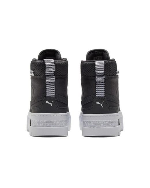 PUMA Blue (Wmns) Mayze Mid Safari Casual Skateboarding Shoes