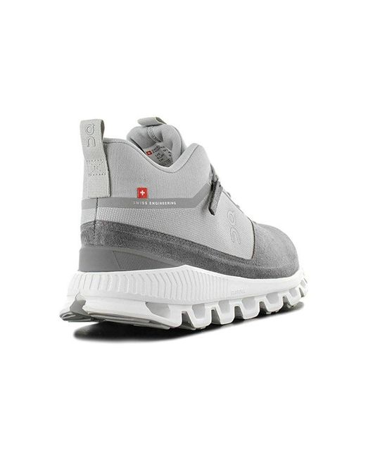 On Shoes White Cloud Hi 'Slate Rock' for men