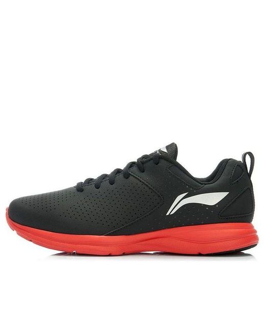 Li-ning Red Lightweight Running Shoes for men