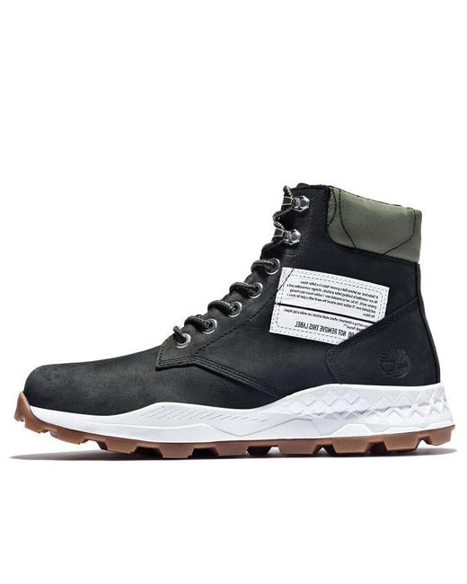 Timberland Black 6 Inch Brooklyn Side Zip Boots for men