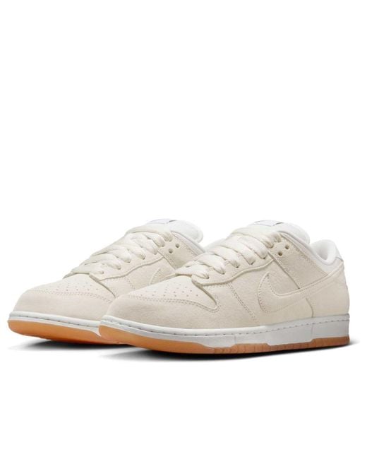 Nike White Sb Dunk Low Pro B 'Pale Ivory' for men
