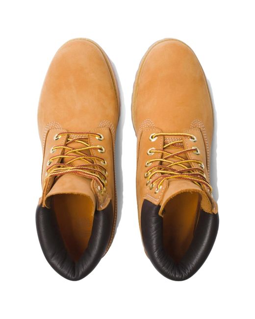 Timberland Brown Premium 6 Inch Waterproof Boots 'Wheat Nubuck' for men