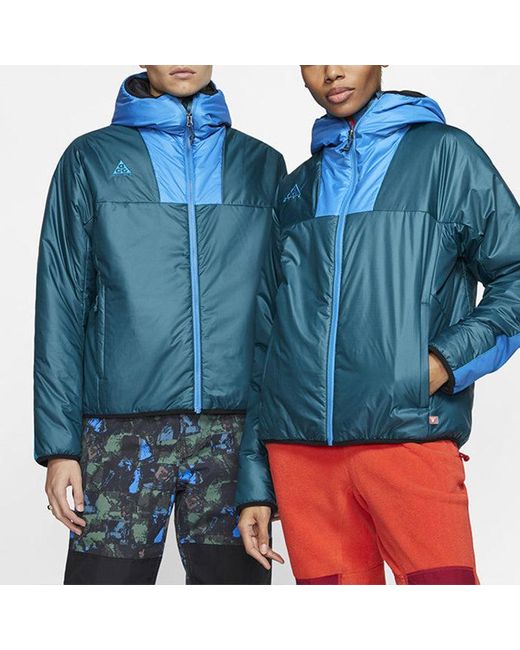 Nike Blue Lab Acg Primaloft Hooded Jacket 'Midnight Turq Impblu' for men