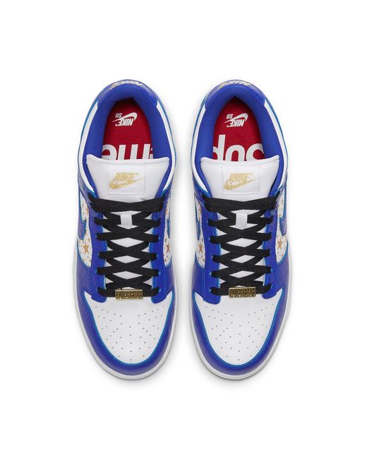 Nike Blue X Supreme Sb Dunk Low Og Qs 'Hyper Royal' for men