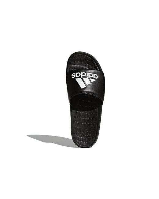 Adidas Black Voloomix Slides 'Core' for men