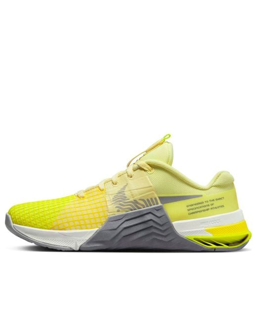 Nike Yellow Metcon 8 Training Shoes