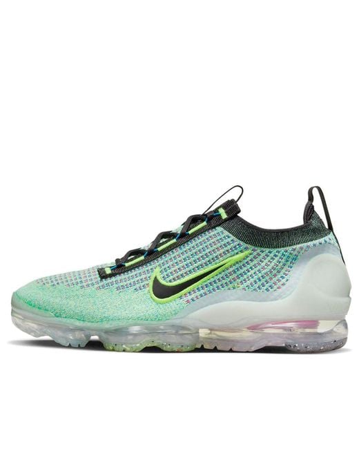 Nike Green Air Vapormax 2021 Flyknit Next Nature 'Volt Photo' for men