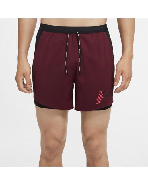 Nike Purple Flex Stride Future Fast 2-In-1 Running Shorts for men