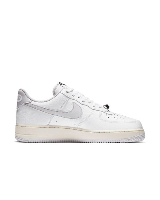 Nike White Air Force 1 '07 Premium '1-800 Toll Free' for men