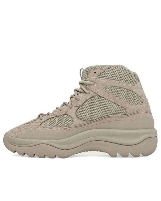 Adidas Gray Yeezy Desert Boot 'Rock' for men