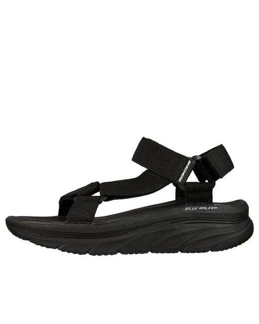Skechers Black D'Lux Walker Sandal for men