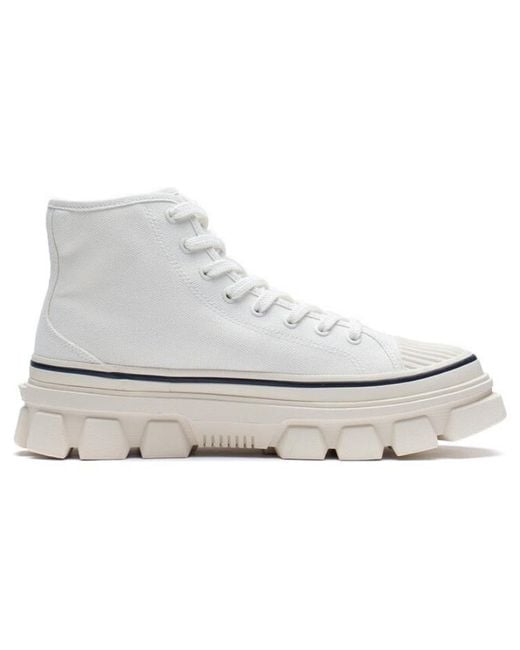 Li-ning White Cf Classic Canvas Hi