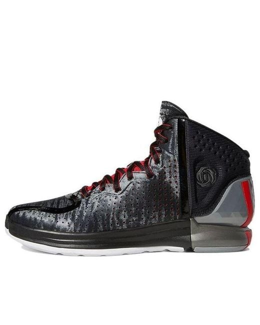Adidas Black D Rose 4 Restomod Lime' for men