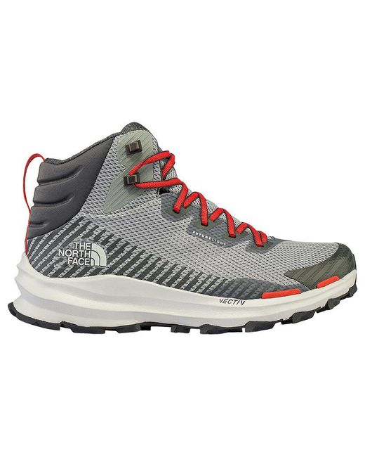 The North Face Gray Vectiv Fastpack Mid Futurelight Hiking Shoes for men