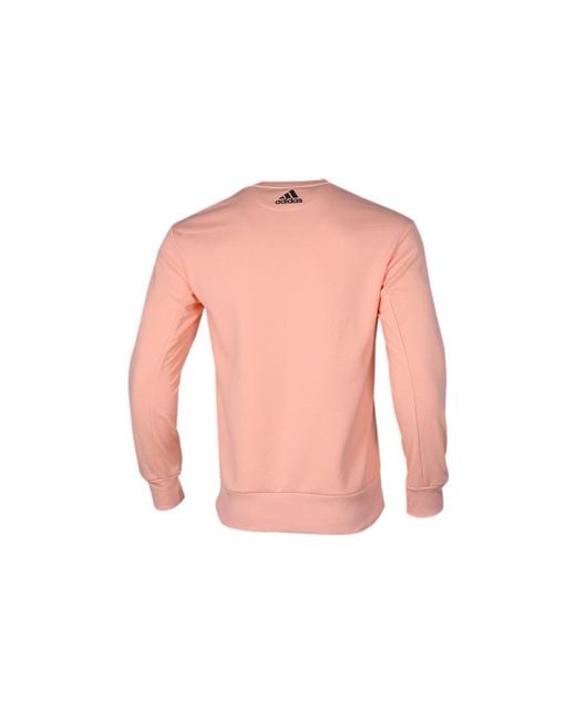 Adidas Pink Harden Fle Crew Basketball Sports Pullover for men