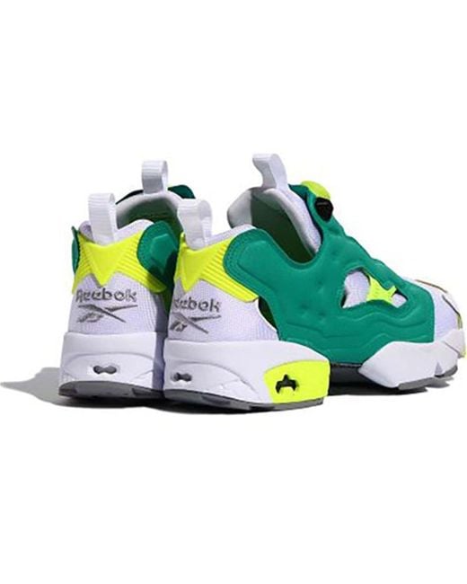 Reebok Green Instapump Fury 'Icons Pack for men