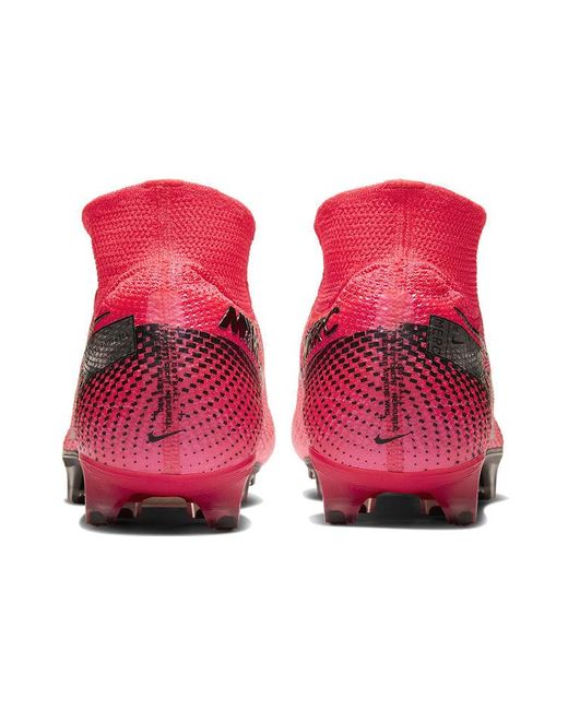 Nike Pink Mercurial Superfly 7 Elite Fg 'Laser Crimson' for men