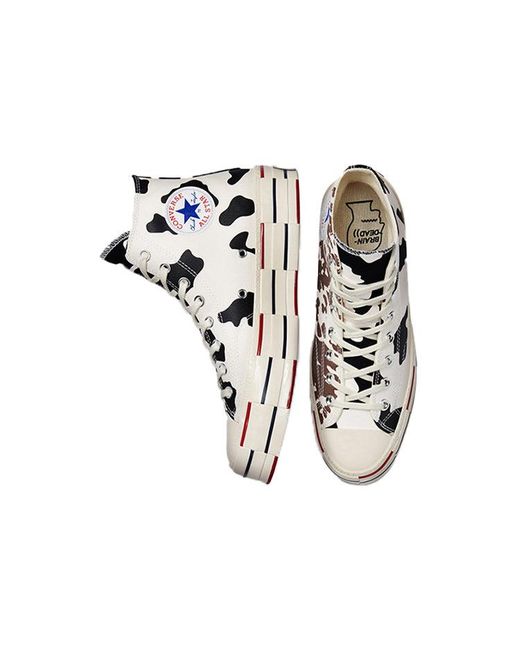 Converse Black Brain Dead X Chuck 70 'Cow Print' for men