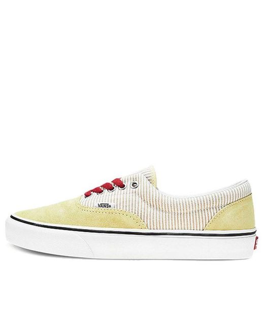 Vans White Era Retro Low Top Casual Skate Shoes for men