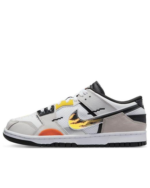 Nike White Dunk Scrap 'Mighty Swooshers' for men