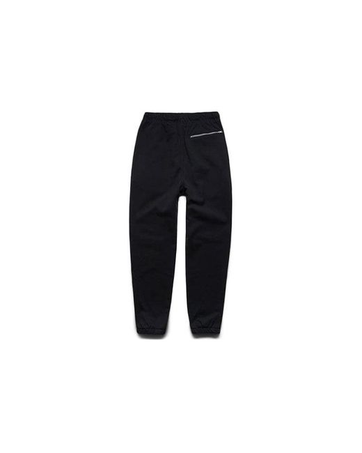 Nike Blue Essentials Woven Label Logo Solid Color Bundle Feet Sports Pants/Trousers/Joggers for men