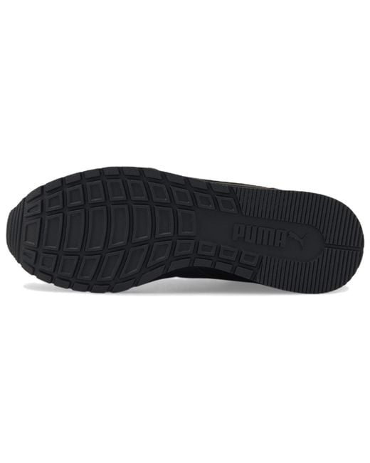 PUMA Black St Runner V3 Leather 'Triple' for men