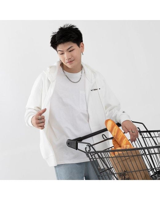 Mizuno White Logo Solid Jacket for men