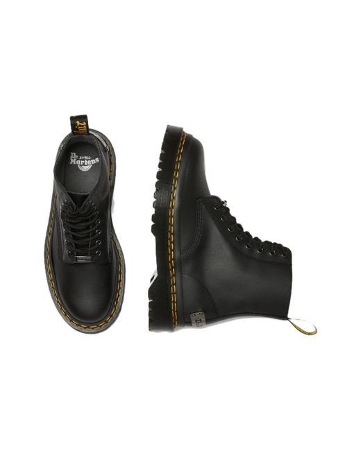 Dr. Martens Black 1460 Bex Double Stitch Leather Boots