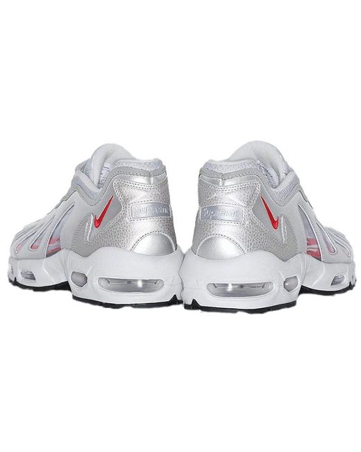 Nike White X Supreme Air Max 96 'Metallic' for men