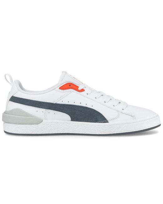 PUMA White Suede Bloc Dark Slate' for men