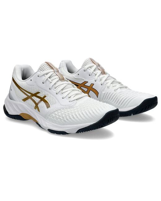 Asics White (Wmns) Netburner Ballistic Ff 3 Pure'