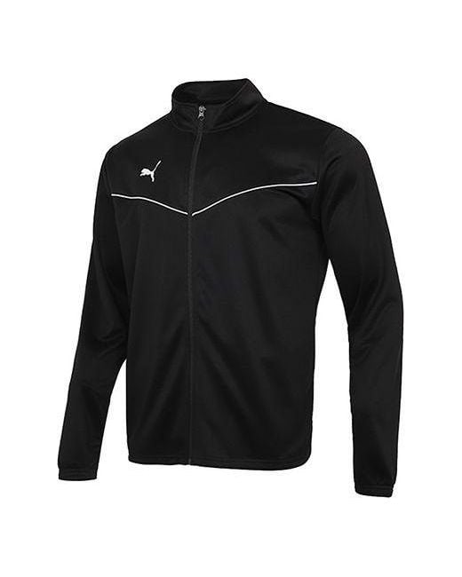 PUMA Black Team Rise Jacket for men