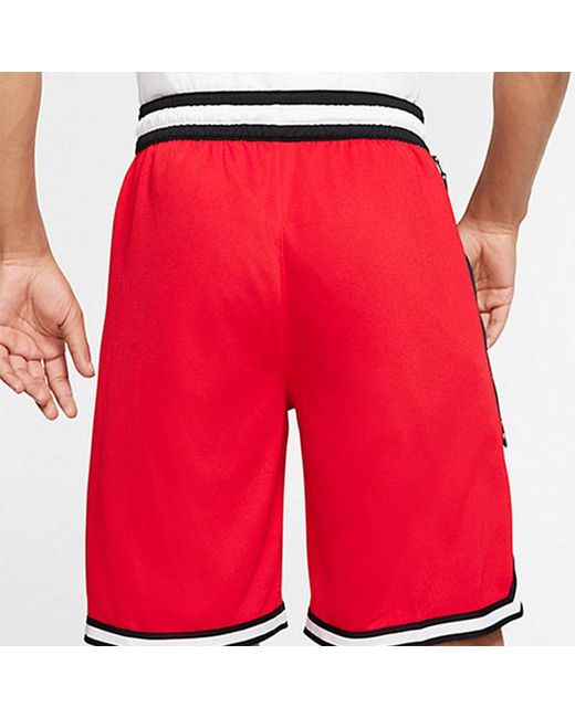 Nike Red Dri-Fit Dna Quick Dry Basketball Sports Drawstring Shorts Large for men