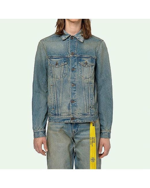 Off-White c/o Virgil Abloh Blue Arrow Denim Jacket Denim for men