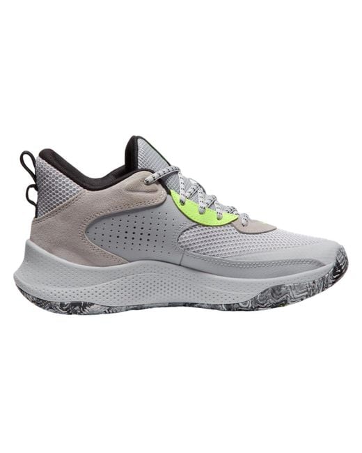 Under Armour Gray Curry 3Z 24 Suede 'Halo' for men
