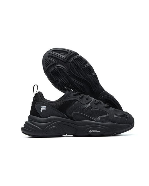 Fila Black (Wmns) Mars 2 Low-Top Running Shoes