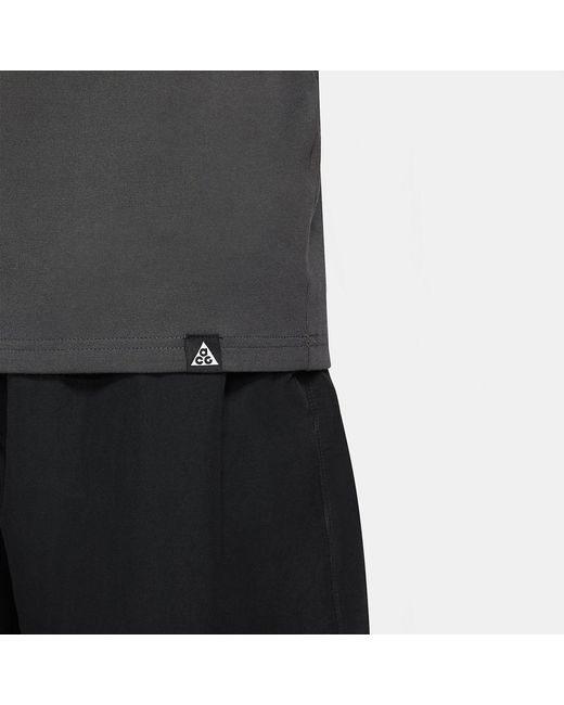 Nike Black Acg Sunshine Tee 'Smoke' for men