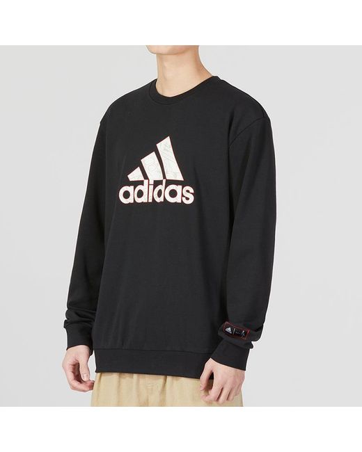 Adidas Black Cm Gfx Crew for men