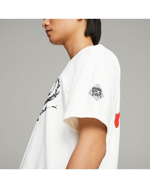 PUMA White X Perks And Mini Graphic T-Shirt for men