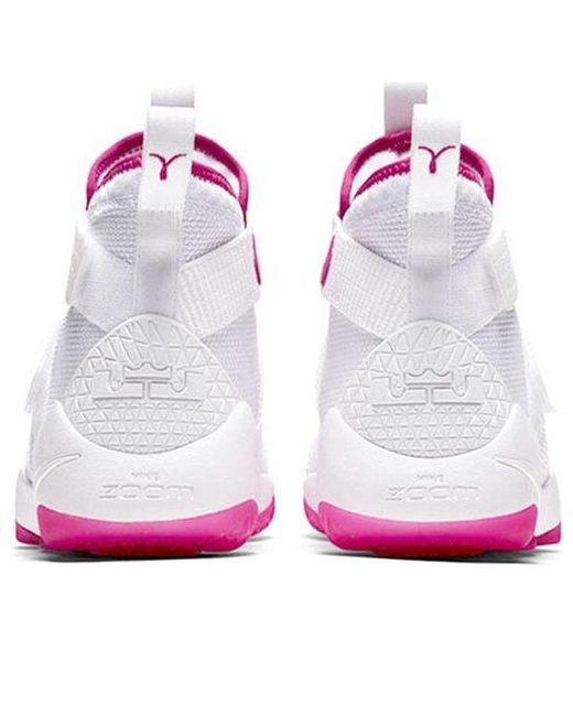 Nike White Lebron Soldier Xi Ep Vivid' for men