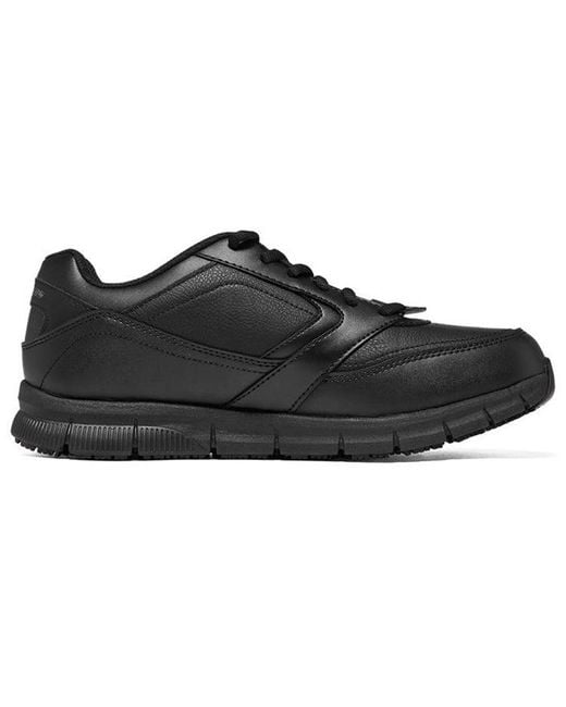 Skechers Black Work Nampa Slip Resistant Shoes for men