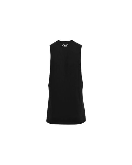 Under Armour Black Training Graphics Tank Top for men